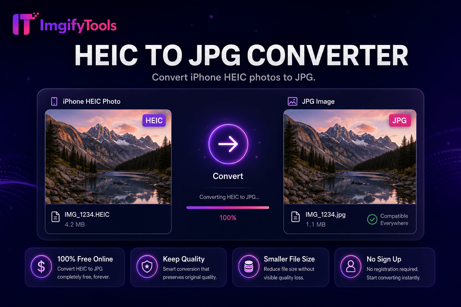 HEIC to JPG Converter preview