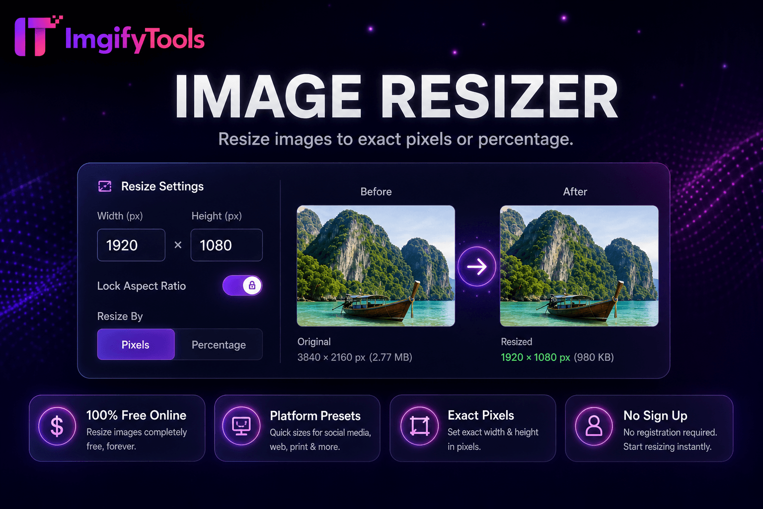 Image Resizer preview