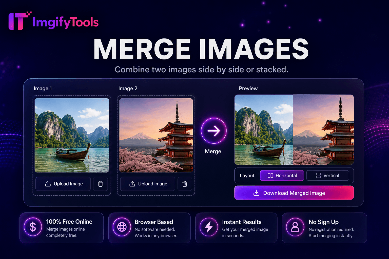 Merge Images preview
