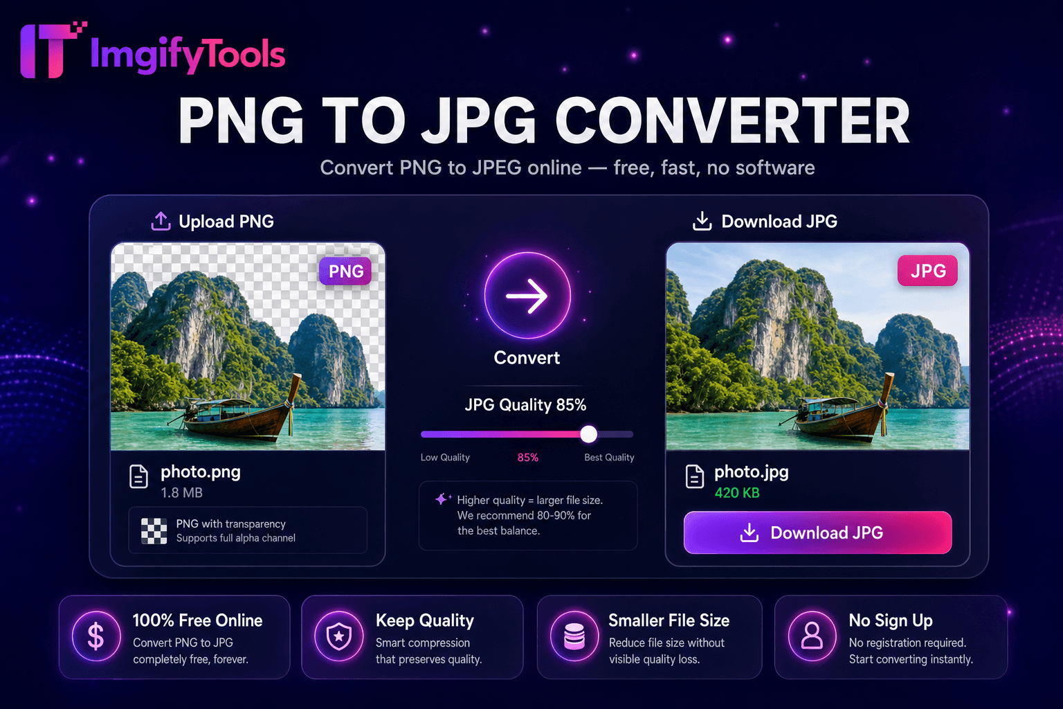 PNG to JPG Converter preview
