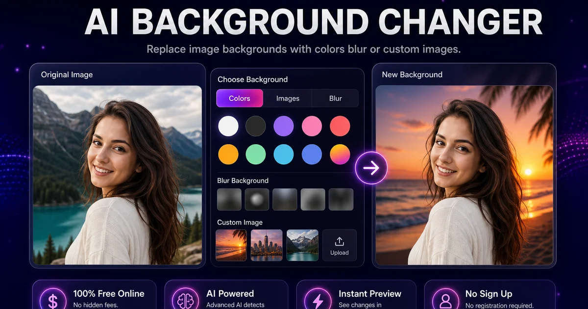 AI Background Changer – Free Online Tool