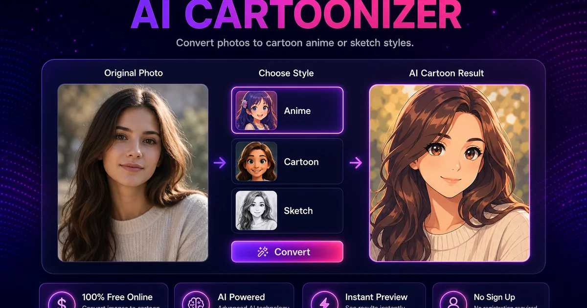 AI Cartoonizer – Free Online Tool